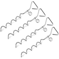 Estaca de fijación para correas de perro de Iapyx®- en espiral- con correa de lino
